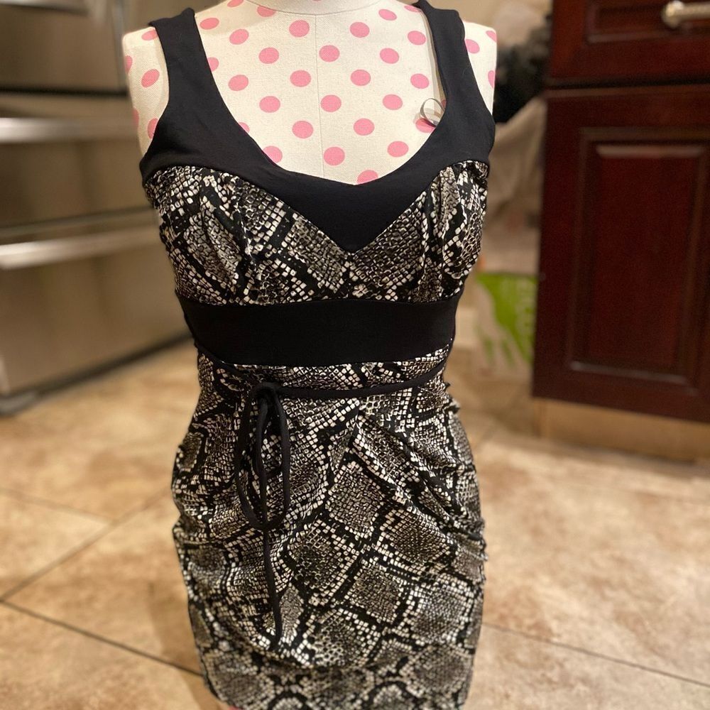 Snake print dress